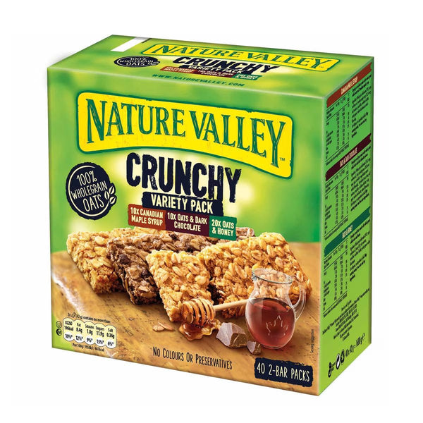 Nature Valley Crunchy Bars Variety Pack, 40 X 42G