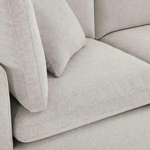 Thomasville Lowell Light Grey Fabric 6 Piece Modular Sofa