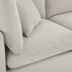 Thomasville Lowell Light Grey Fabric 6 Piece Modular Sofa