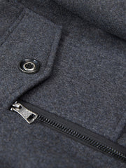 (Pearson OBM) Fall Winter Men'S Business Tweed Coat Fashion Double-Lapel Tweed Men'S Jacket