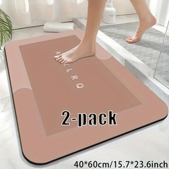 Super Absorbent Diatomite Bath Mat - Quick-Dry Non-Slip Bath with Diatomite Mud Layer, Soft Bathroom Floor Mat for Shower, Bathtub, Kitchen, RV (Compatible with Diatomite Mud Bath Products)