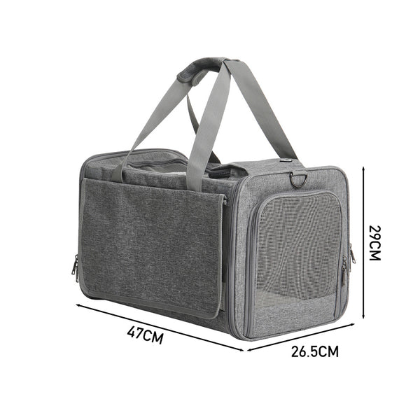 Large Pet Carrier Bag Portable Soft Fabric Fold Dog Cat Puppy Travel Bag in UK