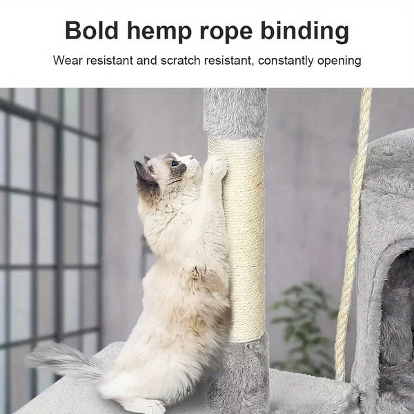 Tall Cat Tree Large Climbing Tower Kitten Scratching Post Condo Activity Centre