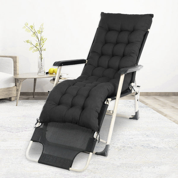 Garden Bench Cushion Chair Cushion, Sun Lounger Cushion Pads 160*50*8cm Thick Garden Recliner Chair Replacement Anti-Slip Cushion Sunbed Cushion 2 3 Seater Seat Pad for Porch Swing Patio Lawn Various Colour Options