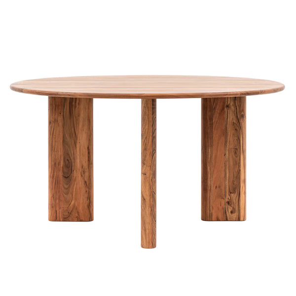 Gallery Borden Acacia round Dining Table, Seats 4