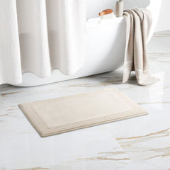 Paramount Memory Foam Plush Bath Mat in Cream, 60 X 91 Cm