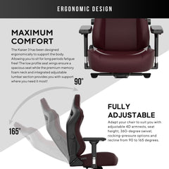 Anda Seat Kaiser Series 3 Large Gaming Chair, Maroon