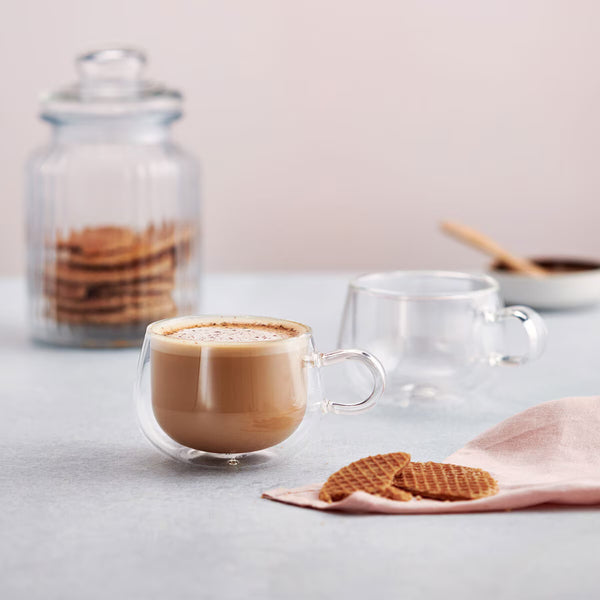 Judge Double Walled Cappuccino Glass Set, 225Ml, 6 Pack