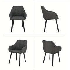 Modern Scandinavian Dining Chairs Suitable for - Ergonomic Armrests & Padded Seats with Cushioned Backrest, Soft /Upholstery & Sturdy Legs - - Modern Chairs, for, or for Company Events (Assembly Required)