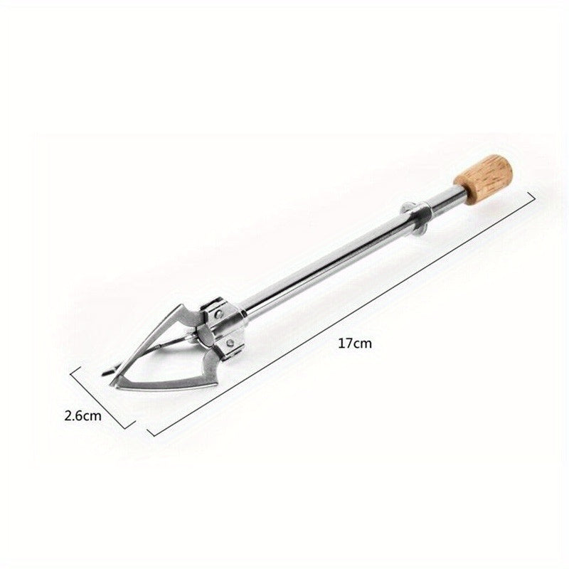 Telescopic Ice Clip Pickle Grabber Fork Tongs Olives Pickled Onions Utensil 1pc