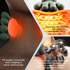 Multi-functional Shoulder And Neck Massager, Full-body Massage Device with Heating Function, Effectively And Relaxes Muscles, Massages Shoulders, Back And Legs, Comfortable Electric Acupoint Massager, USB Charging, Long Battery Life
