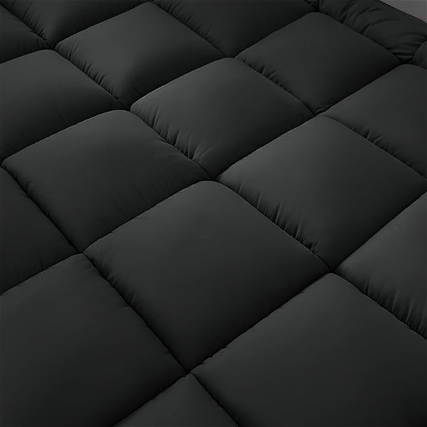 1200 GSM Microfiber Mattress Topper, 10.16 cm Thick, Plush And Fluffy, Suitable for Single, Double, And King Sizes, Featuring Box Stitching, Extra Thick for Halloween And Christmas Presents.
