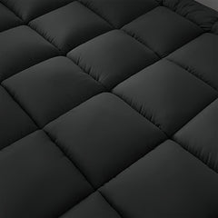 1200 GSM Microfiber Mattress Topper, 10.16 cm Thick, Plush And Fluffy, Suitable for Single, Double, And King Sizes, Featuring Box Stitching, Extra Thick for Halloween And Christmas Presents.