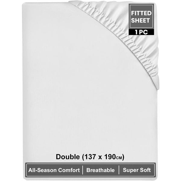 Super Dreamer Fitted Bed Sheets 100% Polyester, Available in Single, Double & King Sizes, Multiple Colours, Machine Washable, Soft & Durable, Perfect for a Cozy Night'S Sleep