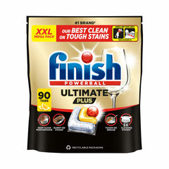Finish Ultimate plus All in One Lemon Dishwasher Tablets, 90 Pack