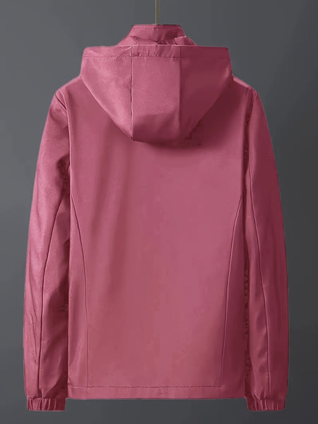 Windproof Detachable Hooded Jacket Korean Style Loose Fashion Handsome Casual Men's Top
