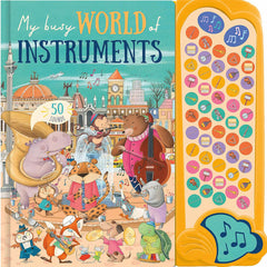 My First 50 Button Sound Books in 3 Options: Animals, Instruments or Transport