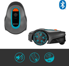 Gardena Robotic Mower SILENO Minimo 250 M²: Intelligent Lawn Mower with Excellent Connectivity, Programmable with the Gardena Bluetooth® App, Version with UK Plug(15201-28)