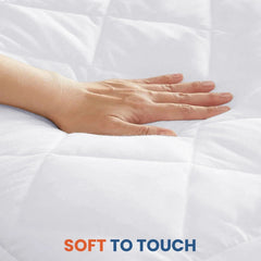 4B Quilted Waterproof Mattress Protector Extra Deep 30cm with Quilted Top Layer and All-Around Elastic, Designed for Stable Mattress Fit and Easy Maintenance, Suitable for Home Use, Guest Rooms and Let Properties, Available in Single Small Double 4FT Doub