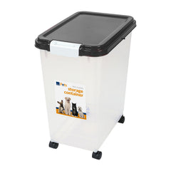 Taylor & Brown 3-Piece 50L Airtight Pet Food Storage Container Combo with Scoop and Treat Box for Dog Cat and Bird Food, Keep Pests Out, Translucent Body, Easy Mobility
