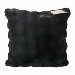 House & Home Faux Fur Bubble Cushion in Grey, 50 X 50 Cm
