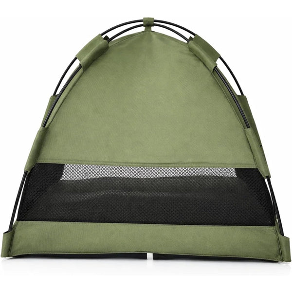 Cat Tent Cave Open Top Pet Kitten Tent Foldable Teepee with Removable Bed Mat for Small Dogs Cozy Monitoring Bed Portable Breathable House Bed Indoor Outdoor Travel