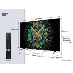 TCL 85C6K 85 Inch Mini LED Smart TV