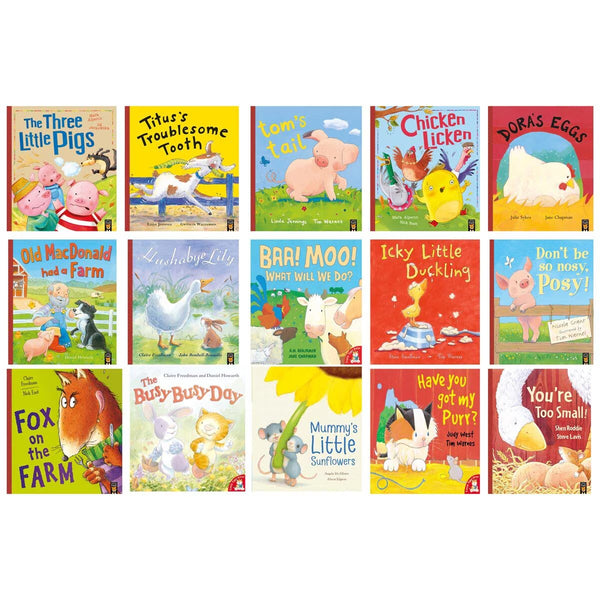 Farmyard Friends House Shaped 15 Book Collection