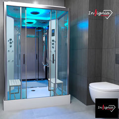 Insignia Diamond 1400 X 900 Steam Shower in Chrome