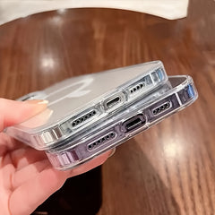 High-Definition Clear Magnetic Phone Cover Featuring a Non-Intrusive Screen Protector, Sturdy Back, And Flexible Edges. Designed to Prevent Falls, Compatible with Iphone 11 Through 17 Series, And Supports Mag-Safe!