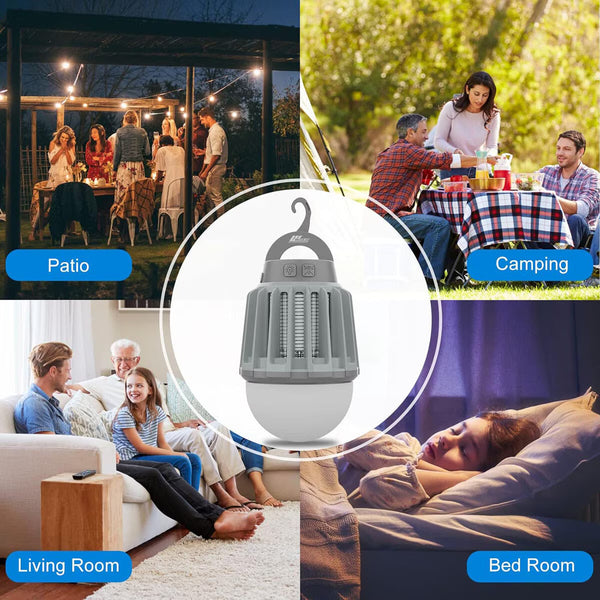 Wisely Rechargeable Mosquito Zapper & Lantern (3 Pack)
