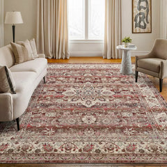 Concept Looms Vintage Kashan Red Rug, in 3 Sizes