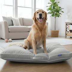 Dog Bed Waterproof, Plush Dog Mattress, Machine Washable, Medium & Large Sized, Cozy Dog Bed, Dog Sleeping Mattress, Black, Grey, Blue, Charcoal & Silver