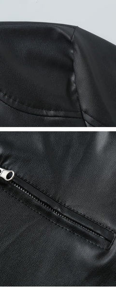 New Autumn/Winter Men's Jacket, European/American Style Motorcycle Jacket, Men's Stand Collar Windproof Winter Outerwear