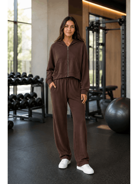 Women'S Soft Touch Tracksuit Set, Zip Up Hooded Jacket & Joggers, Casual 2pcs Lounge Wear Co Ord Outfit, Casual and Sports Wear, Gym Wear Street Wear