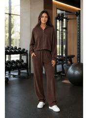 Women'S Soft Touch Tracksuit Set, Zip Up Hooded Jacket & Joggers, Casual 2pcs Lounge Wear Co Ord Outfit, Casual and Sports Wear, Gym Wear Street Wear