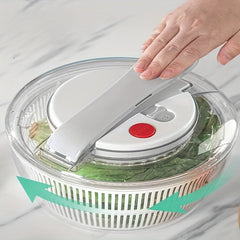 3L Salad and Vegetable Spinner Fast  Strainer Lettuce Washer and Dryer Kitchen Tool for Washing and Drying Vegetables and Fruits