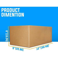 [25 Pcs] 12x9x6 inches/30.5x22.9x15. 2cm- Brown Shipping Wall Parcel Carton Boxes for Packing/Shipping/Storage Boxes, Packaging Solutions, Moving Boxes, Lightweight Shipping Container, Compact Storage Box, Reinforced Packaging, Moving Supplies, Shipping