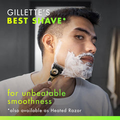 Gillettelabs with Exfoliating Bar, Razor for Men Champion Gold Edition, 1 Handle - 2 Blades, Includes Travel Case for Convenient Storage on the Go and Wall Hanger for Easy Storage in the Bathroom