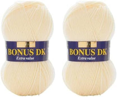 Sirdar Hayfield Bonus DK Double Knitting, White (961), 100G