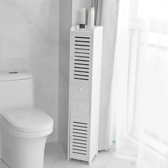Under Sink Bathroom Cabinet, White Basin Cabinet, Bathroom Under Sink Bathroom Storage Units Freestanding, Wood Plastic Board Bathroom Storage Unit, 59.94X29.97X58.42cm