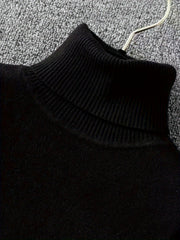 Women's Elegant Casual Cardigan Sweater-Long Sleeve,, High Collar, Keep Warm, Stylish Top for Cold Weather