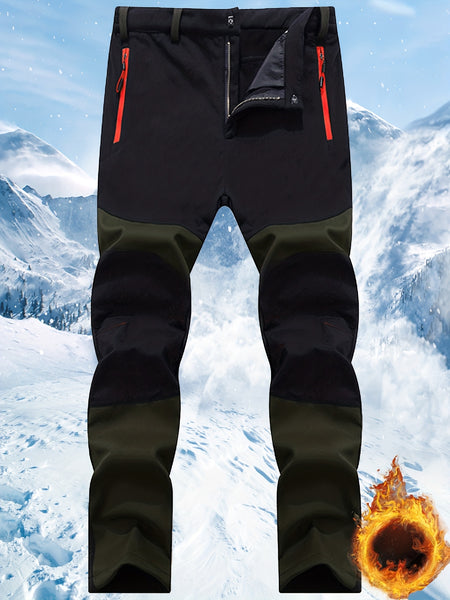 Autumn And Winter Outdoor Fleece Warm Elastic Assault Pants Men'S Soft Shell Trousers Wear-Resistant Hiking Pants