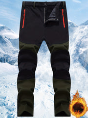 Autumn And Winter Outdoor Fleece Warm Elastic Assault Pants Men'S Soft Shell Trousers Wear-Resistant Hiking Pants