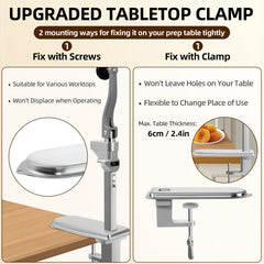 Heavy-Duty Commercial Can Opener - Stainless Steel Manual Can Lid Opener with Lever Handle, for Home, Restaurant, Commercial Kitchens - Opens Large Cans up to 25.4cm Tall - Durable & Easy-Clean Design, Can Openers for Kitchen, Restaurant Essentials, Kitch