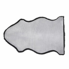 Windward Single Sheepskin Rug in Black, 60 X 95 Cm
