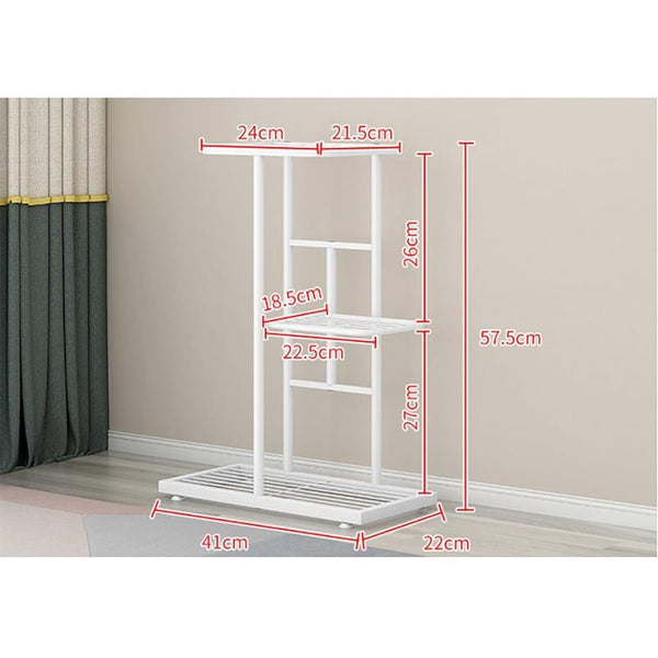 Plant Stand, 3-Tier Indoor Metal Plant Stand, Dark Gray, Multi-Level Flower Shelf for Small Pots, Ideal for Living Room, Balcony, Garden, Patio, and Home Decor