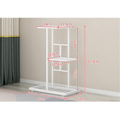 Plant Stand, 3-Tier Indoor Metal Plant Stand, Dark Gray, Multi-Level Flower Shelf for Small Pots, Ideal for Living Room, Balcony, Garden, Patio, and Home Decor