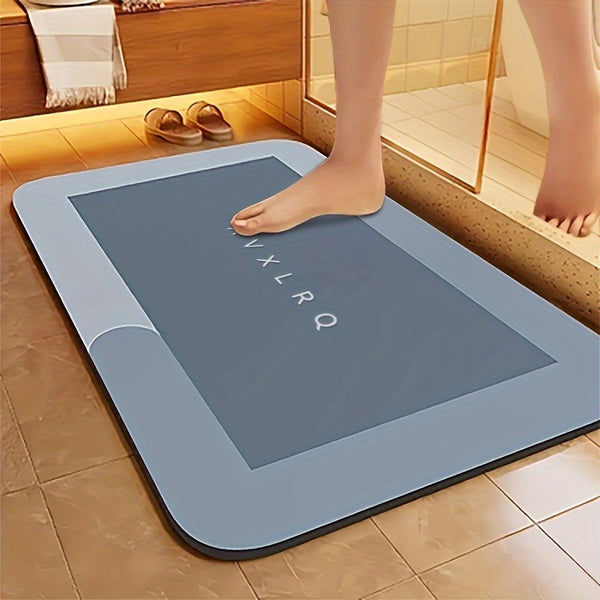 Super Absorbent Diatomite Bath Mat - Quick-Dry Non-Slip Bath with Diatomite Mud Layer, Soft Bathroom Floor Mat for Shower, Bathtub, Kitchen, RV (Compatible with Diatomite Mud Bath Products)