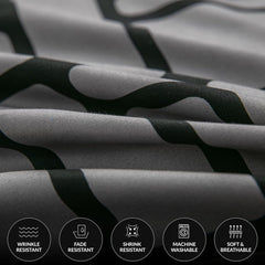 Pamposh Double Duvet Set Premium Brushed Microfiber Duvet Cover Double Ultrasoft Hypoallergenic Duvet Double Cover Set Non Iron Luxury Bedding Sets with Zipper Closure